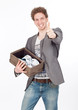 mann mit schuhen