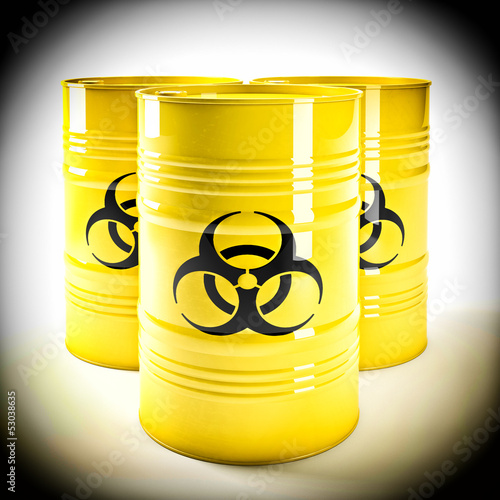 Photo: biohazard barell biohazard barell