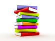 Books collection isolated on a white background