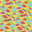 Plastic blocks seamless vector background