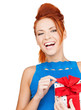 Photo: girl with gift box girl with gift box