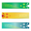 Vector image of an crab banners .
