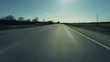Time lapse asphalt road