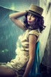 Foto: summer elegant woman summer elegant woman
