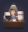 Business retro background