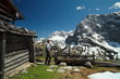 Wanderer auf der Alm