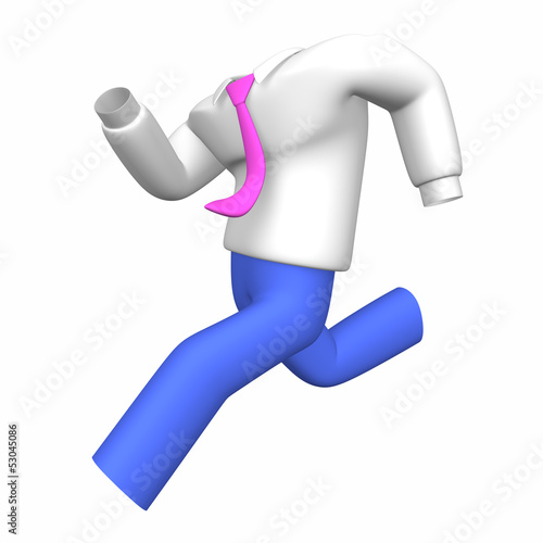 Illustration: RunningBusinessShirtAndPants RunningBusinessShirtAndPants