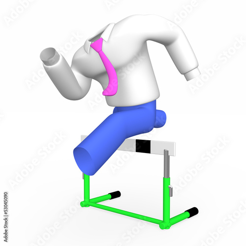 Illustration: HurdlingBusinessShirtAndPants HurdlingBusinessShirtAndPants