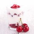 Photo: cherry yogurt cherry yogurt