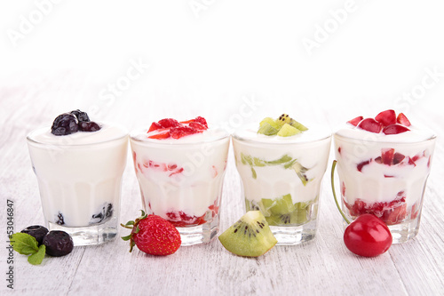 Photo: fruits yogurt fruits yogurt