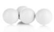 Golf balls isolated on white