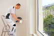 professional painter at work