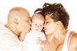 Happy young family