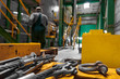 Industrial interior with tools