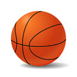 Realistic Basketball Ball. Vector Illustration