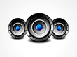abstract glossy sound