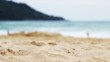 Sand in the beach