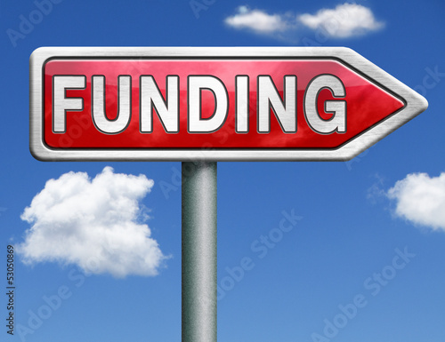 Photo: funding road sign arrow funding road sign arrow