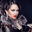 Jewelry and Fashion elegant lady. Beautiful Woman wearing in Lux