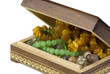 jewelry box with beads