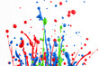 Colorful paint splashing