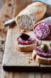 Foto: Antipasto with salami alla cacciatore and olives Antipasto with salami alla cacciatore and olives