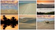 réserves naturelles au soleil couchant