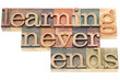 Foto: learning never ends learning never ends