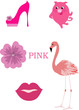 pink objects live and lifeless
