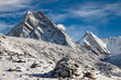 Beautiful mountain landscape in a sunny day. Himalayas. Nepal