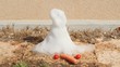 Snow puppet melting