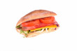 sandwich sur fond blanc