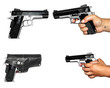 four photos of pistolet