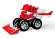 datenschutzenglish data protection icon  on a race car champion