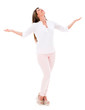 Photo: Woman with arms open Woman with arms open