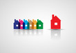 real estate city circuit mirror business background