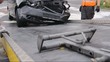 Unfallwagen wird aufgeladen