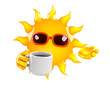Illustration: Sunshine is refreshed with a nice cup of tea Sunshine is refreshed with a nice cup of tea