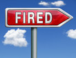 fired road sign arrow