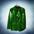 green sequined jacket