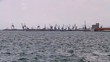View of Thessaloniki's port, Greece