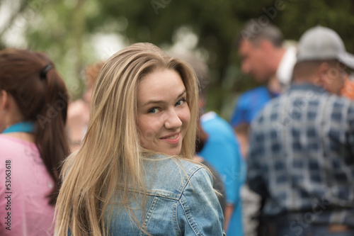Photo: The portrait of the girl smiles The portrait of the girl smiles