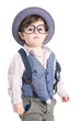 Cute smart baby kid with hat
