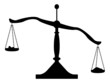 Balance scales silhouette.