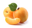 Apricots with leaves