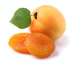 Dried and fresh apricots