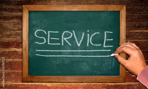 Illustration: Kreidetafel - Service Kreidetafel - Service