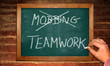 Kreidetafel - Mobbing - Teamwork