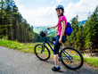 Healthy lifestyle - woman cycling