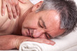 Senior man at the massage
